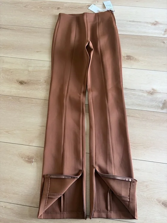Good American Rust Brown High-Rise Tailored pants - Picture 12 of 14